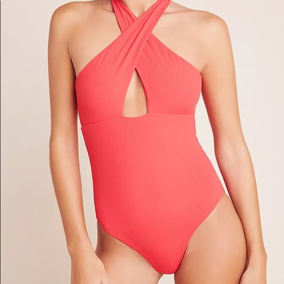 Anthropologie Onia Nicole Ribbed One Piece - Picture 1 of 4